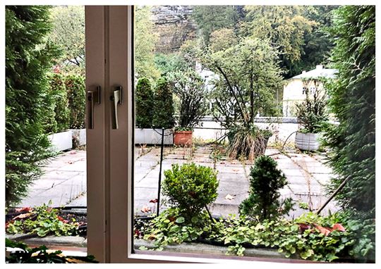 Blick auf die Dachterrasse