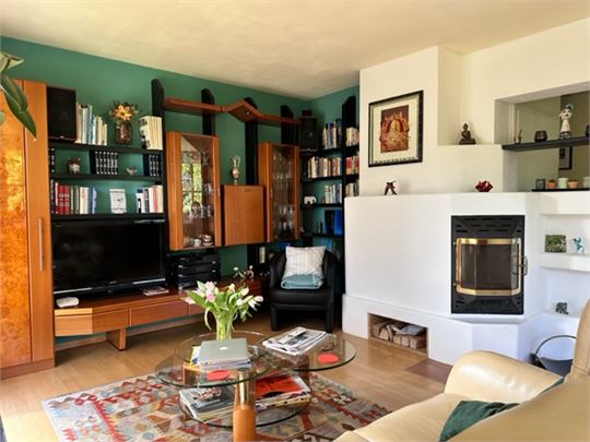 Wohnbereich mit offenen Kamin