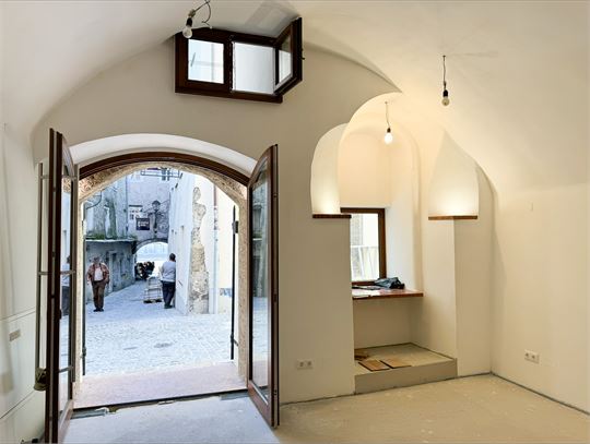 Blick aus dem Geschäftsraum